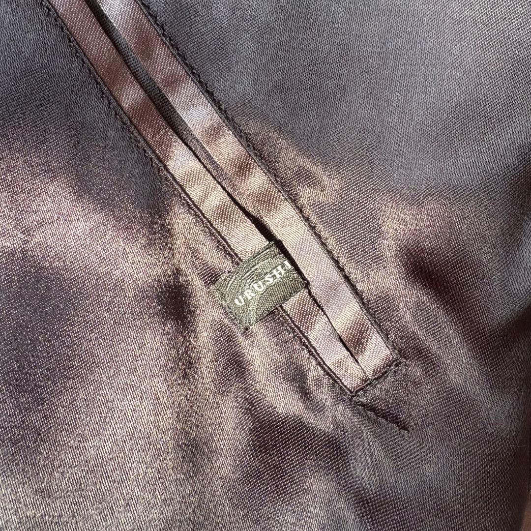 絡繰魂 URUSHI 漆黒 龍 三日月 刺繍 ブラック リバーシブル スカジャン