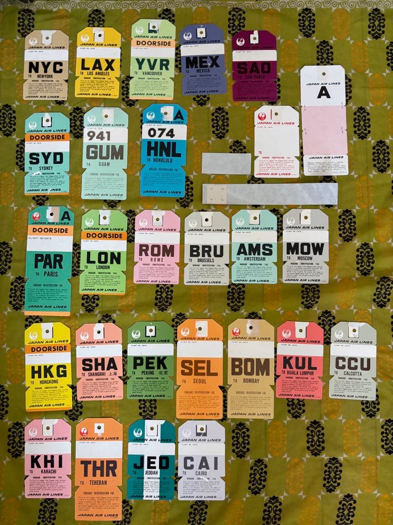 7日のみ限定価格早い者勝JALチェックドバゲージ用タグコレクション放出