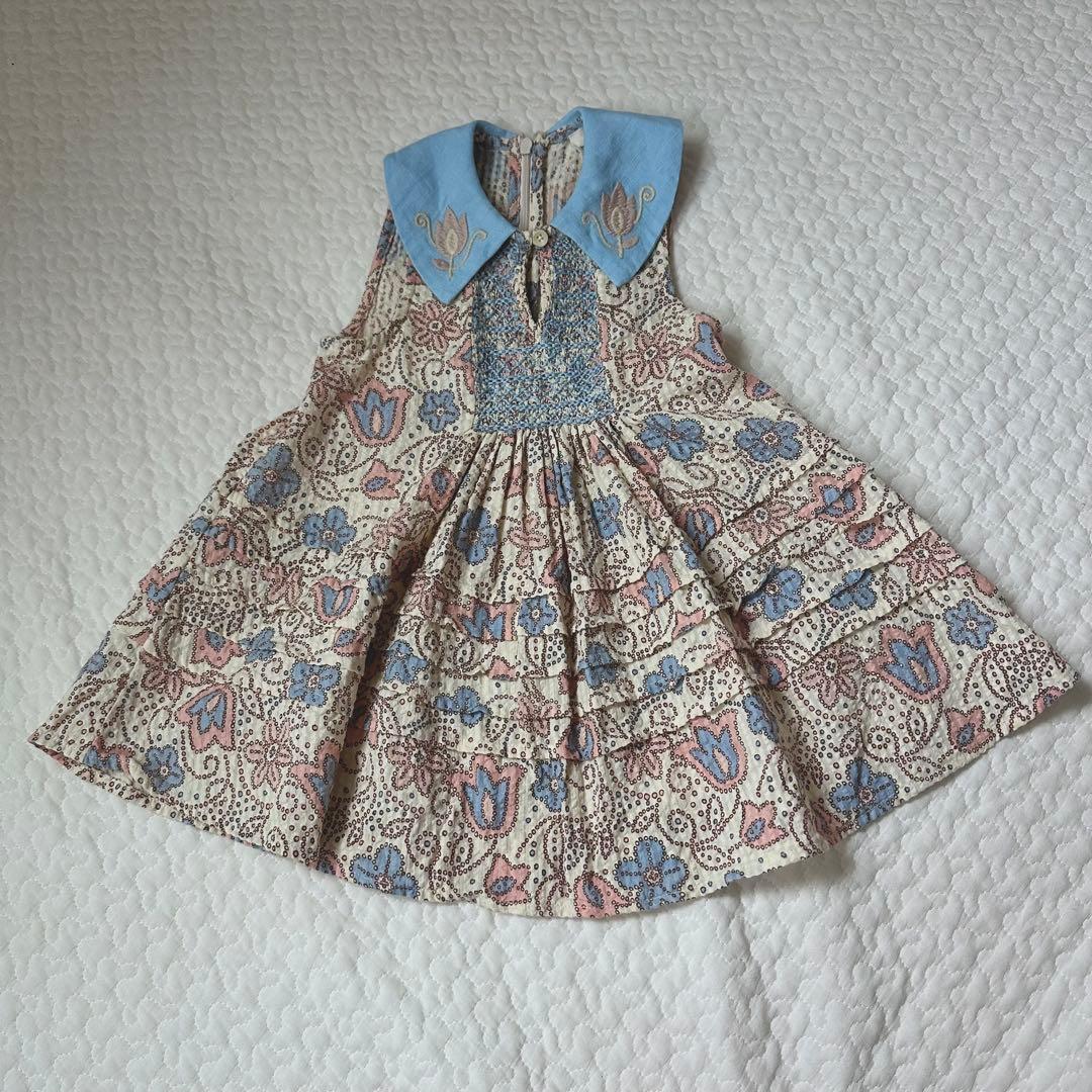 ワンピース apolina INGA BELL FLOWER CARNATION 2-3y