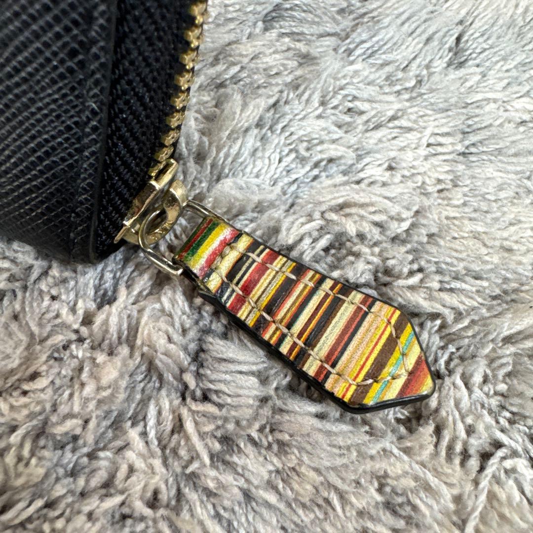 【美品】Paul Smith ポールスミス 長財布 ラウンドファスナー レザー