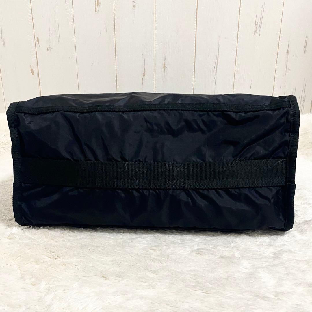 レスポートサック ミディアム ウィークエンダー ボストンバッグ 黒 ロゴテープ