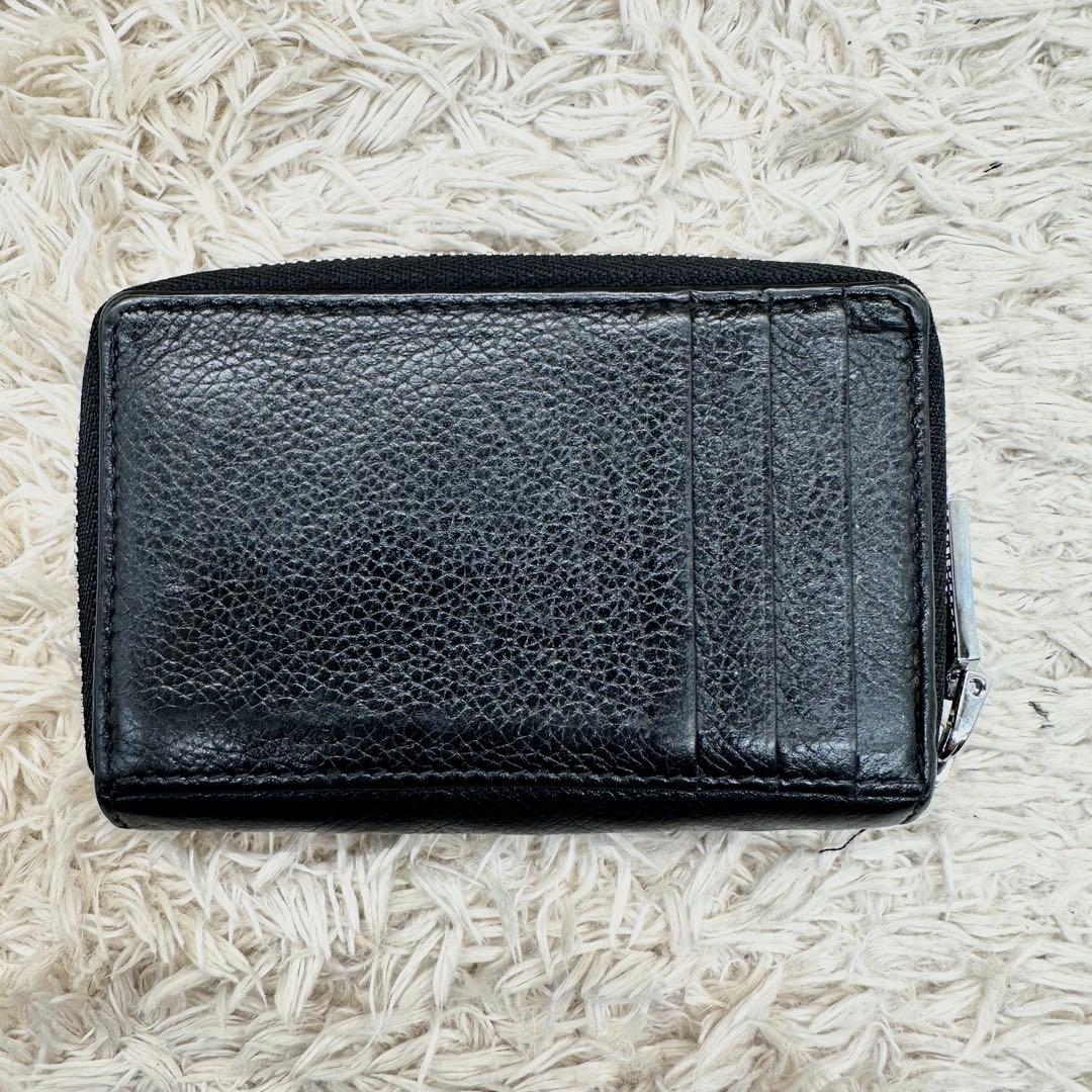 【美品】 BALENCIAGA エブリデイ ブラックレザー ケース