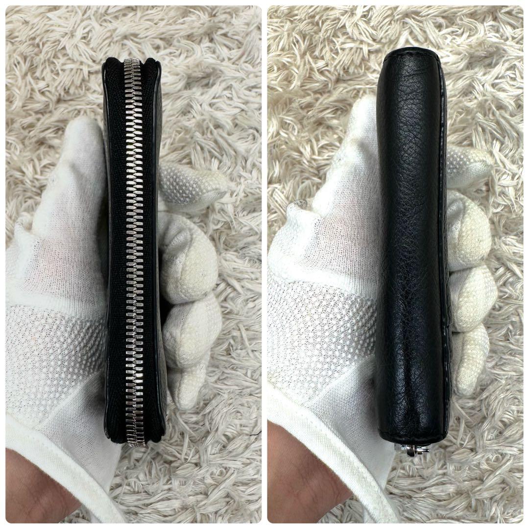 【美品】 BALENCIAGA エブリデイ ブラックレザー ケース