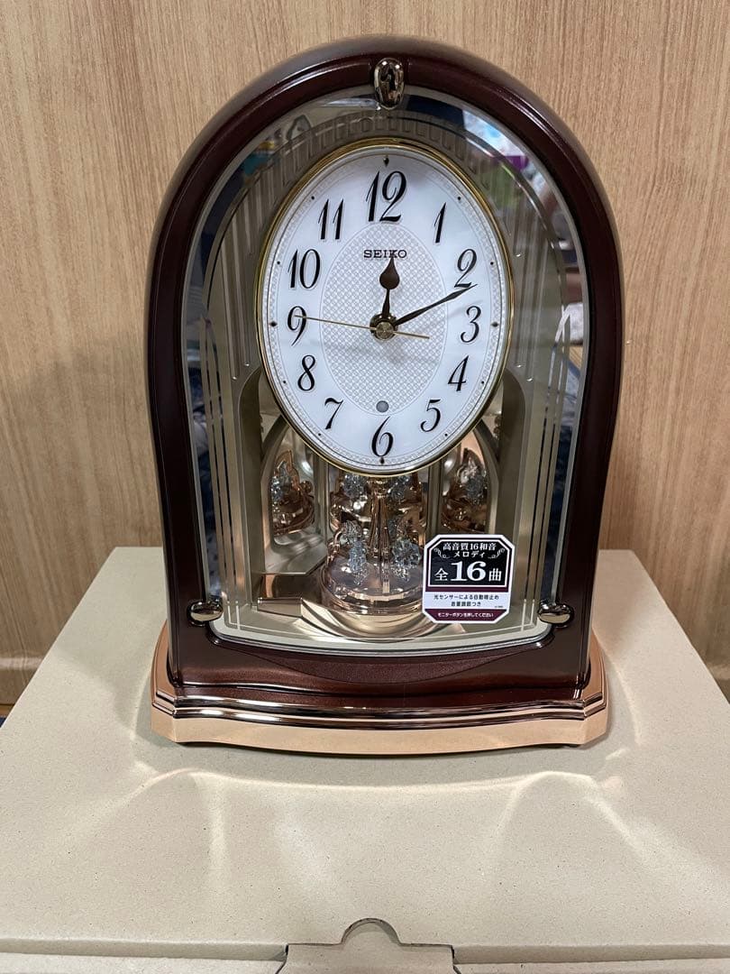 SEIKO 置時計 電波クロック メロディ時計
