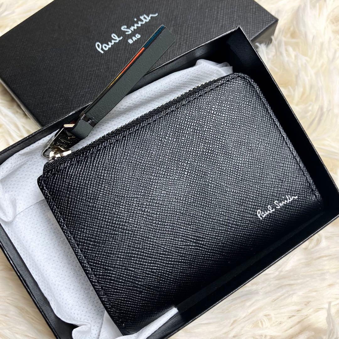 【未使用品】ポールスミス ケース マルチカラー 近年モデル サフィアーノ