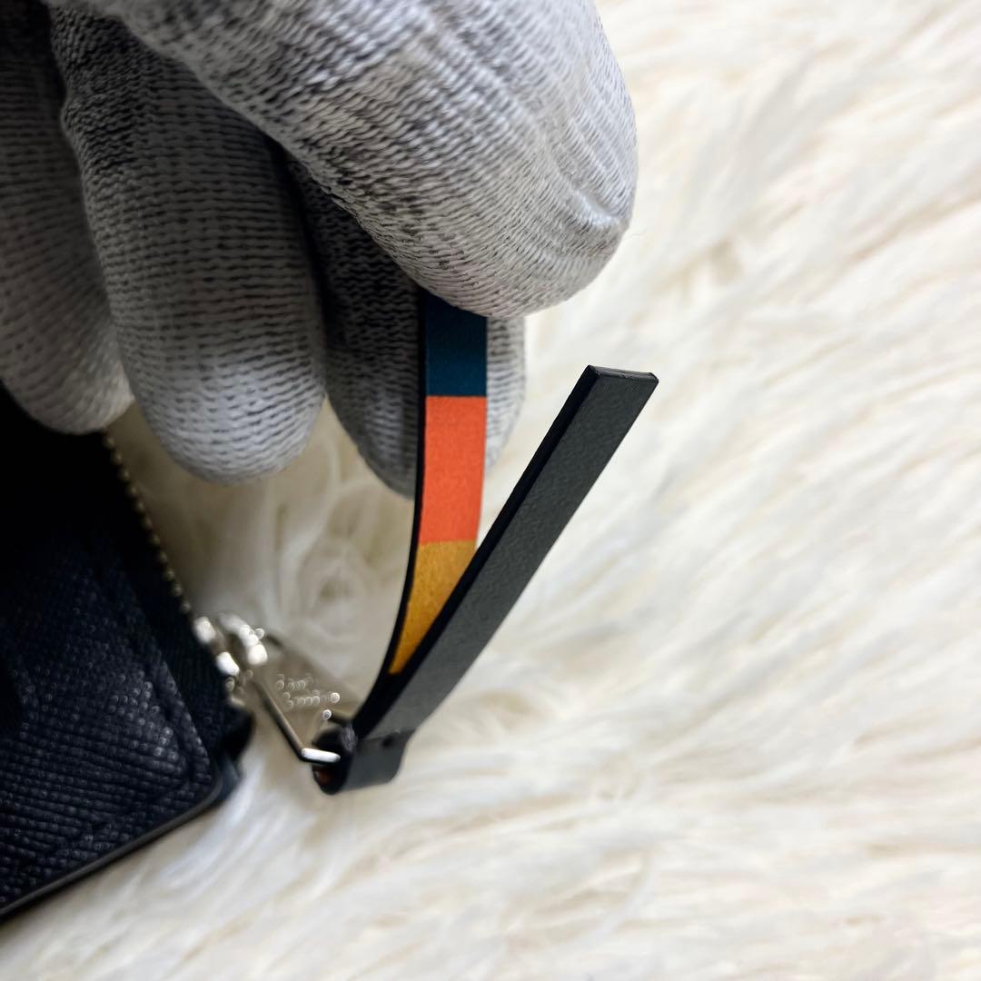 【未使用品】ポールスミス ケース マルチカラー 近年モデル サフィアーノ