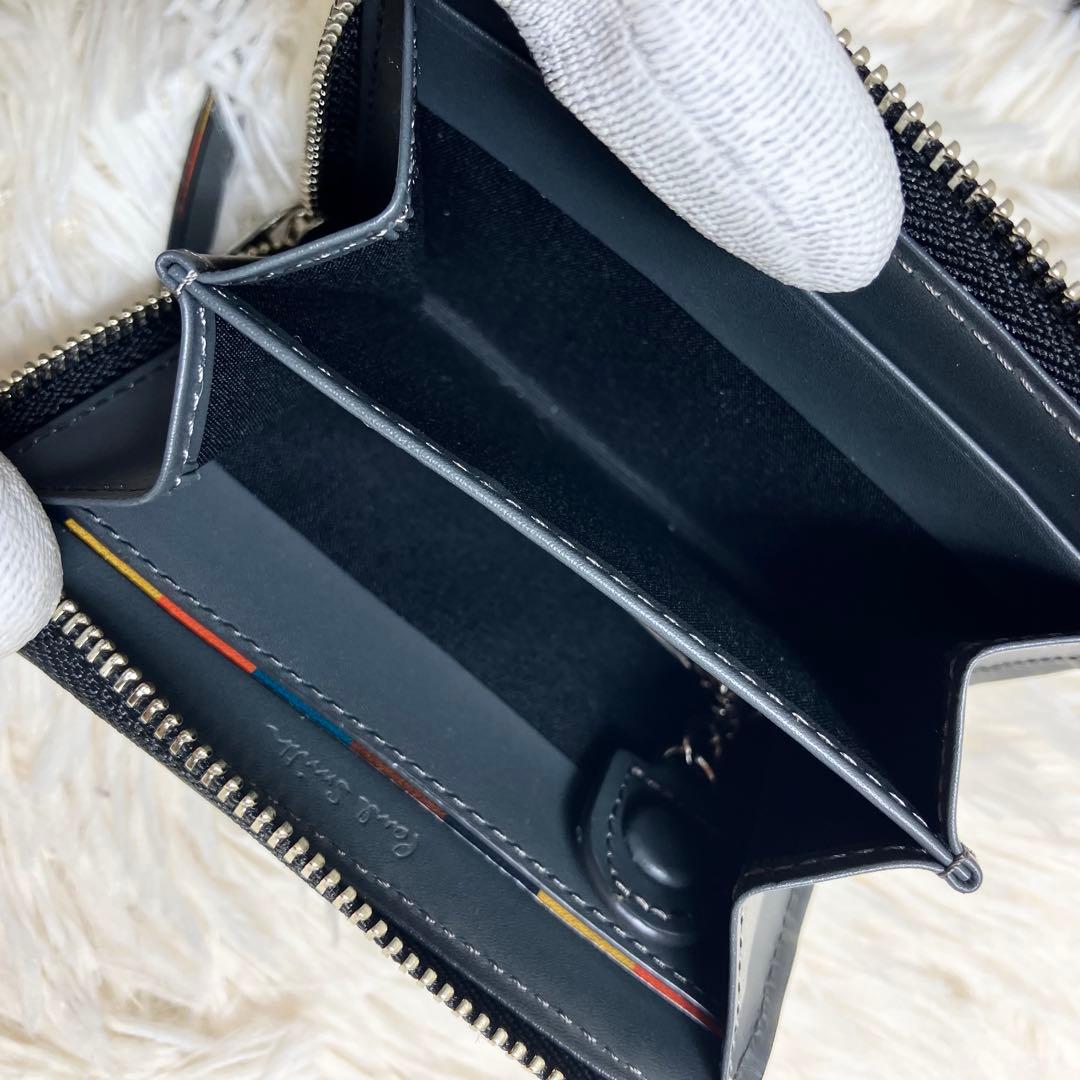 【未使用品】ポールスミス ケース マルチカラー 近年モデル サフィアーノ