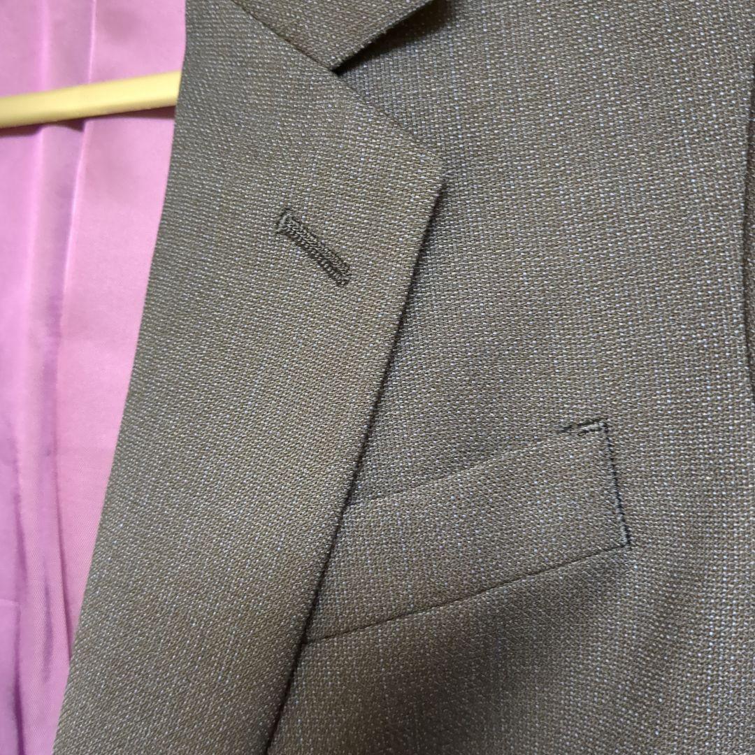 グローバルスタイルパンツスーツ　インポート生地　ネイビー