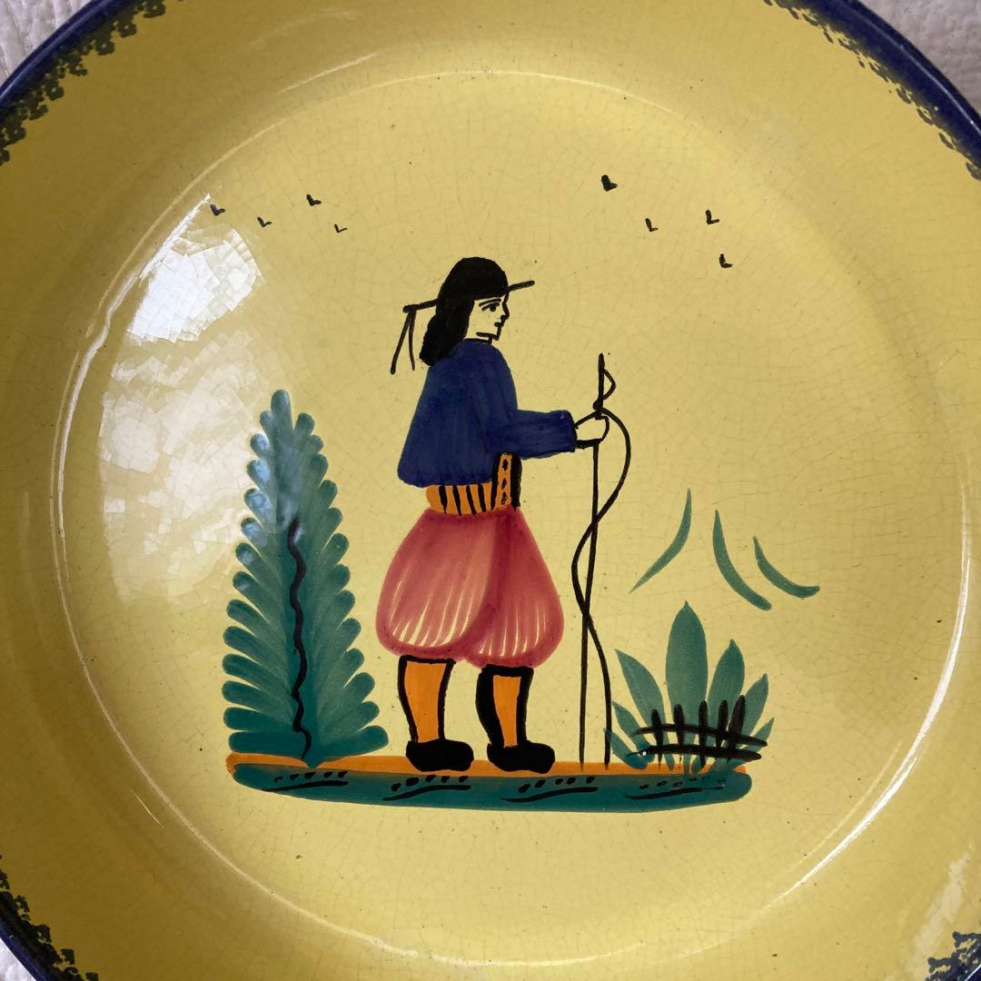 アンリオ　カンペール 6枚と大皿の７点HENRIOT QUIMPER