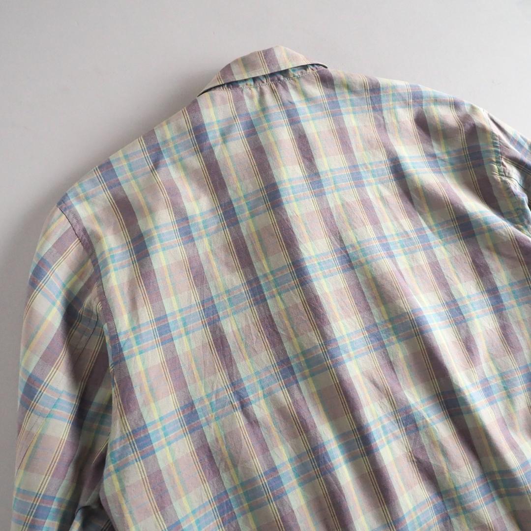 ラコステ　ブルゾン　スイングトップ　チェック柄　ワニ刺繡　ジップアップ　美品