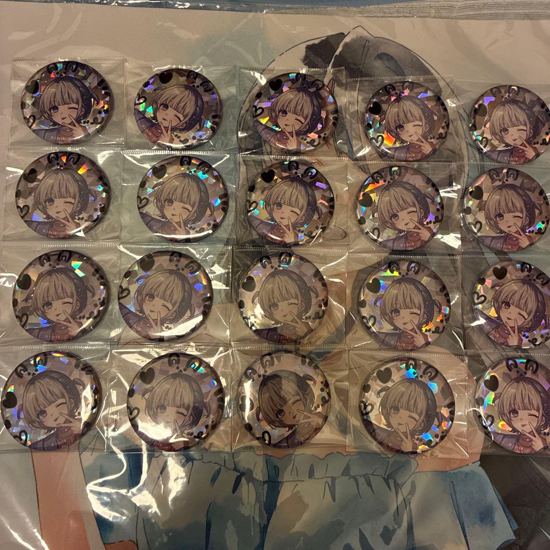 轟はじめ ReGLOSS 2周年 ホログラム缶バッジ 20枚 サインあり