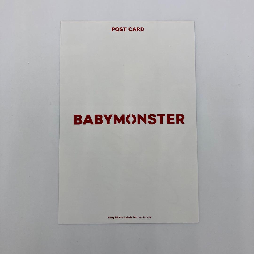 ★BABYMONSTER アサ 直筆サイン入り ポストカード DRIP