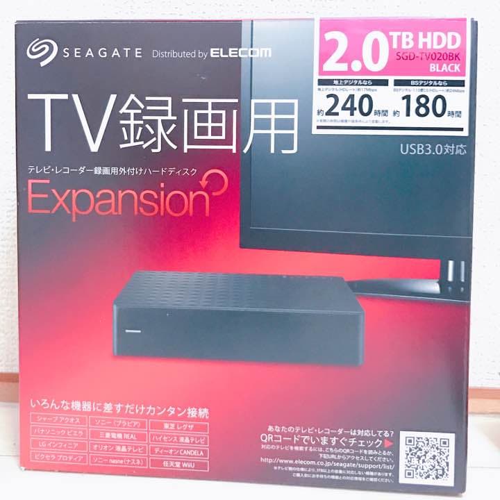 SEAGATE byELECOM テレビ録画用 外付けHDD