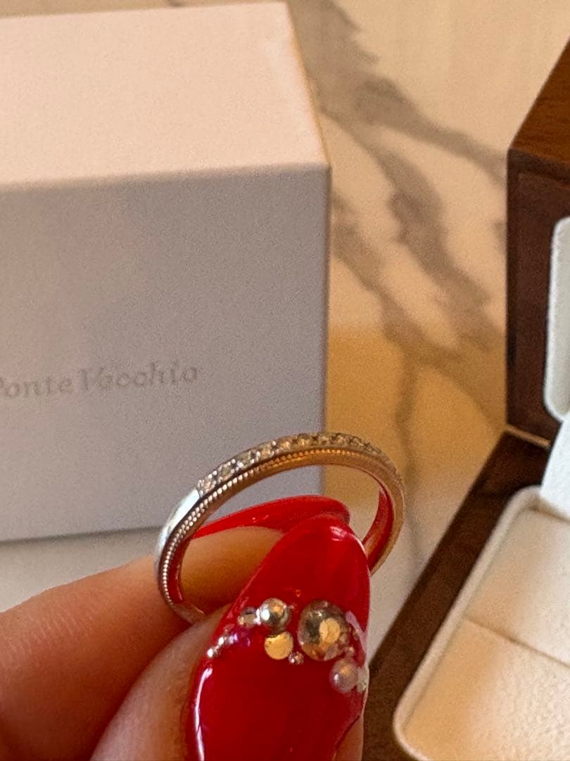 Ponte Vecchio リング 木製ボックス付き　新品未使用