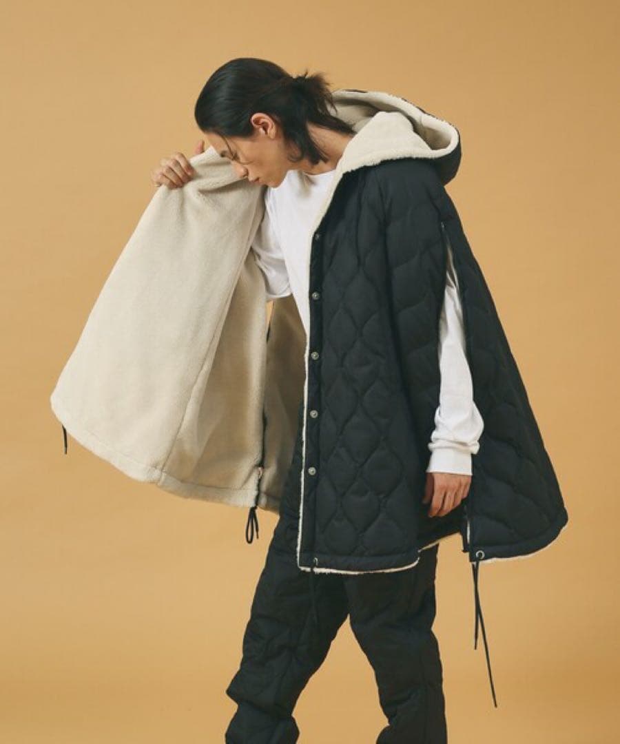 ミリタリーダウンケープジャケット 【UNISEX】