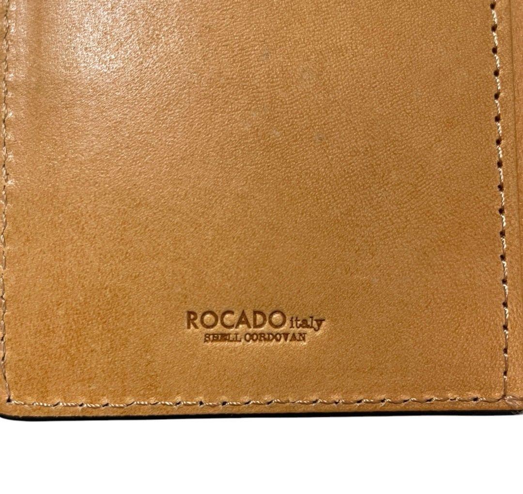 【新品】ROCADO ロカド シェルコードバン 二つ折り 長財布 馬革 ブラック