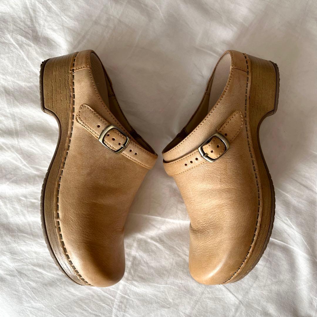 希少カラー✳︎ダンスコ　サボ　ストラップ　37 23.5〜24 ハニー 2way
