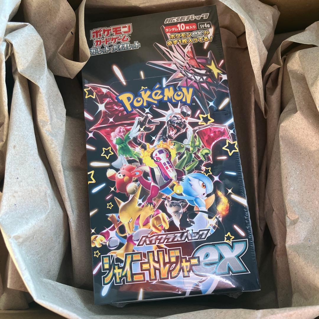 ポケモンカードゲーム シャイニートレジャーex 1BOXシュリンク付新品未開封￼