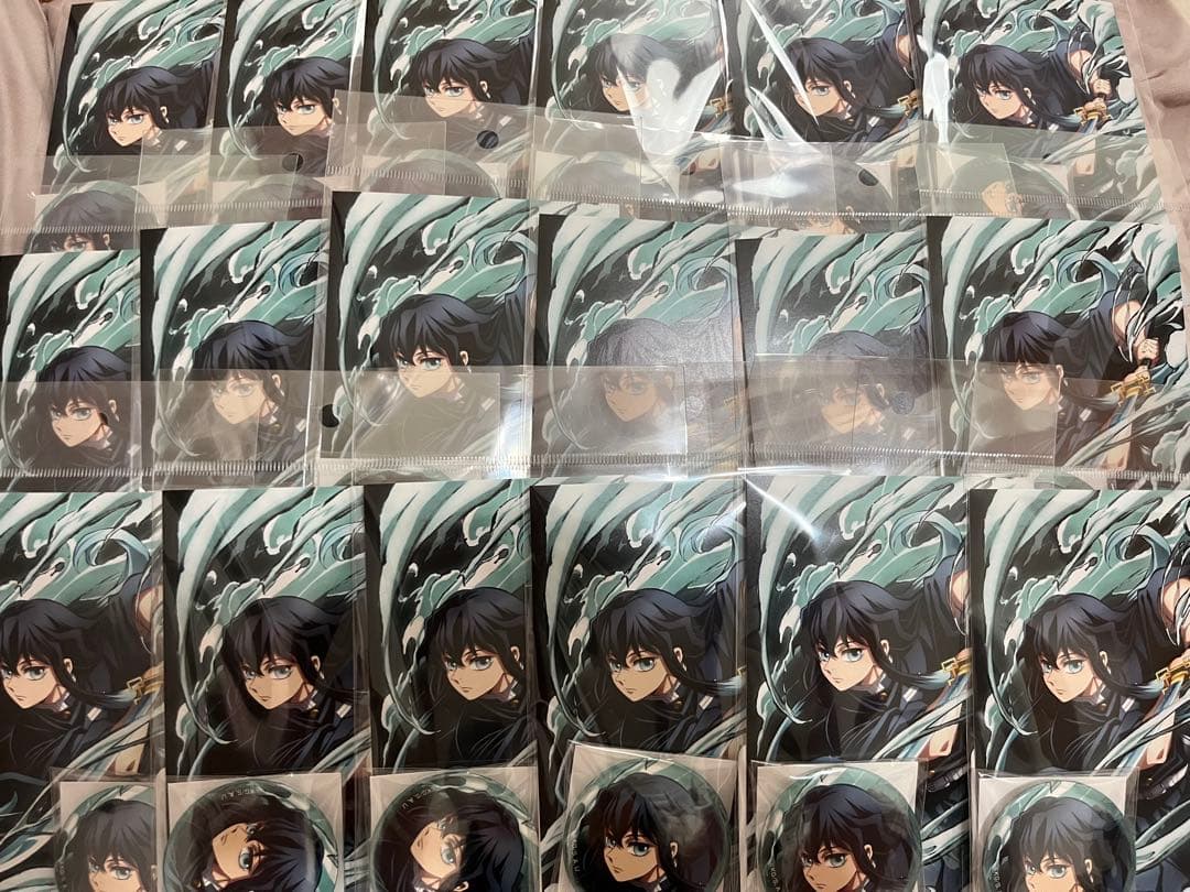 鬼滅の刃 全集中展 時透無一郎 缶バッチポストカードセット　18セット