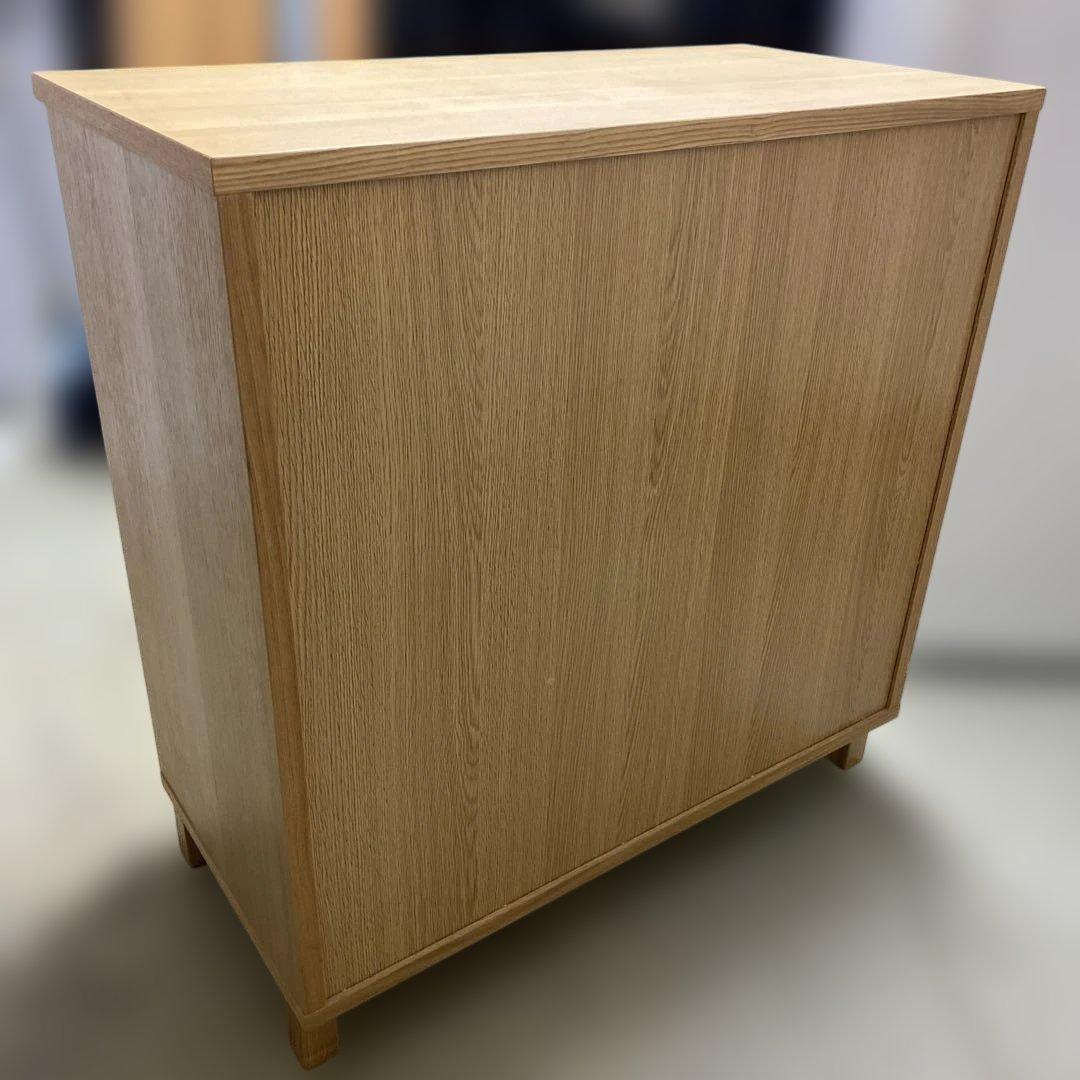 ボニータ様専有　無印良品　オーク材キャビネット・ガラス扉