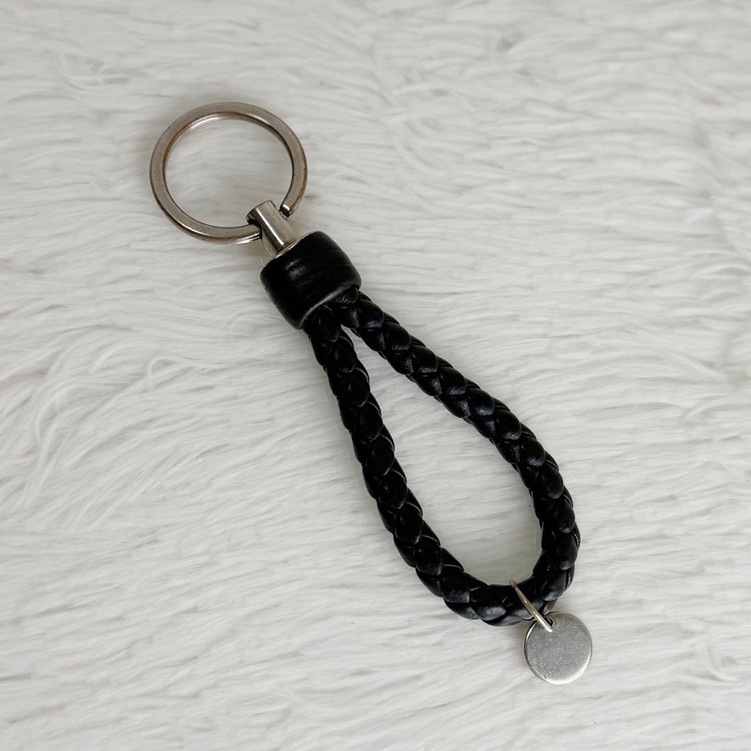 人気♡ボッテガヴェネタ イントレチャート キーホルダー キーリング ブラック