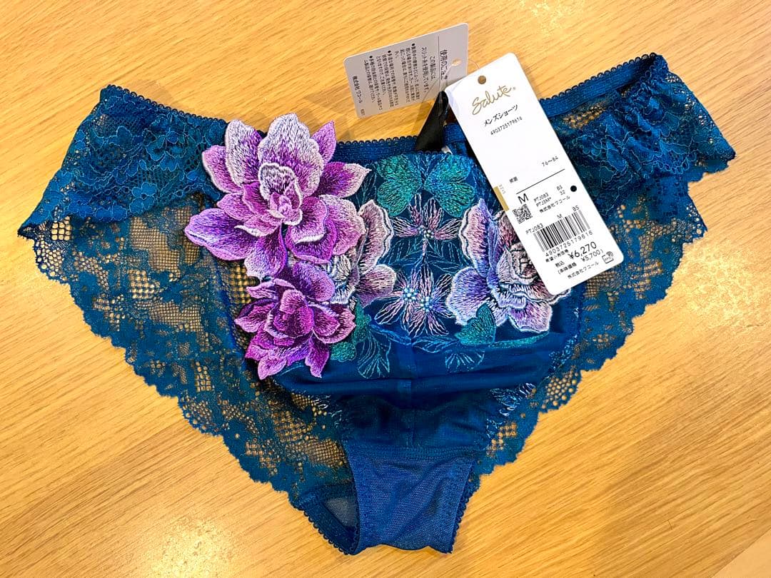 希少完売品! サルートメンズレースショーツ　Mサイズ