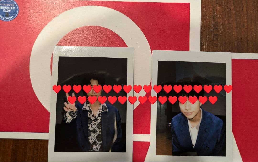 渡辺碧斗　ファンミーティング　特典チェキ　２枚セット