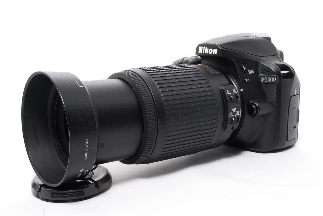 美品◆Nikon D3400◆一眼レフカメラ◆AF-Pレンズ◆WiFiで楽々転送