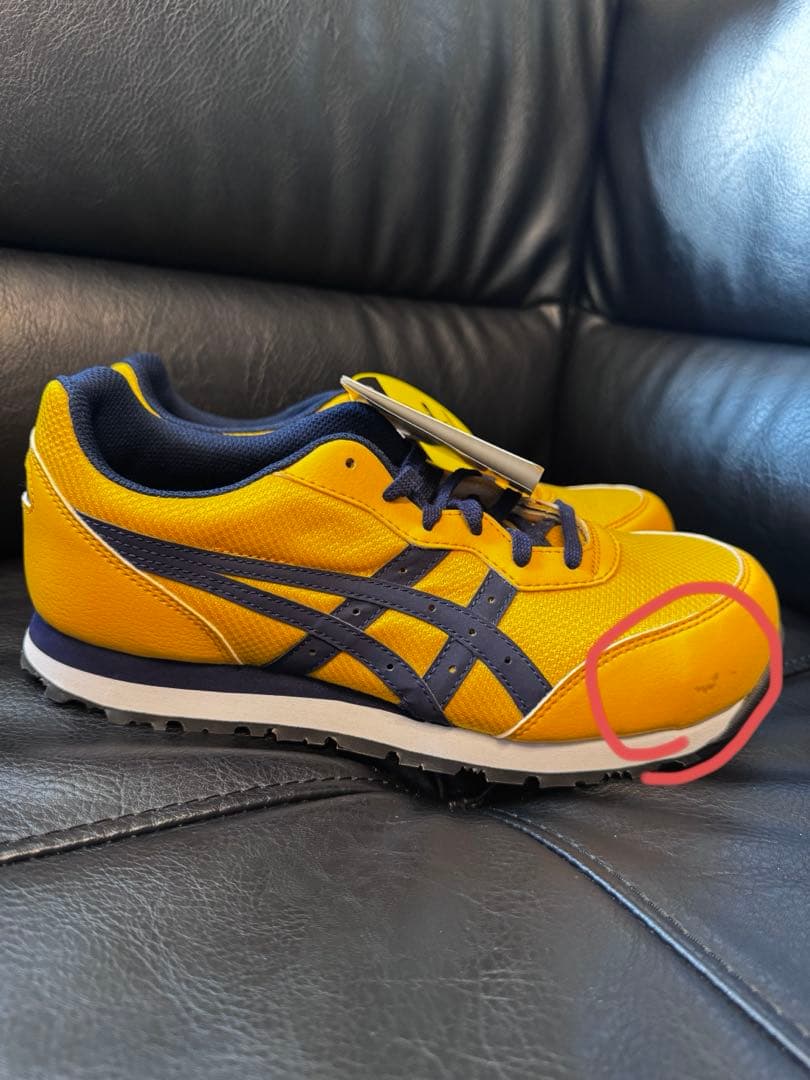 asics FCP201 イエロー スニーカー
