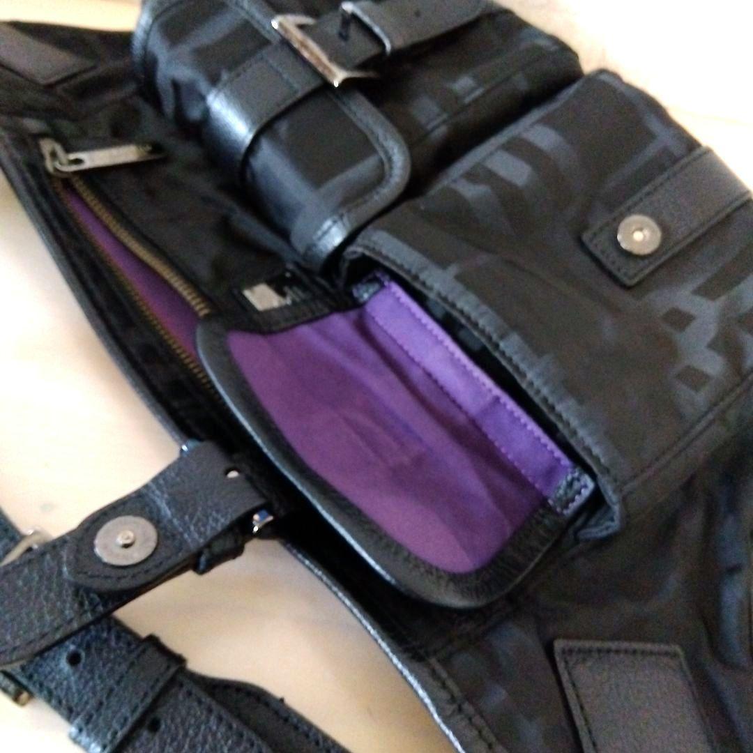 バーバリー ＊ウエストバック ブラック・チェック柄