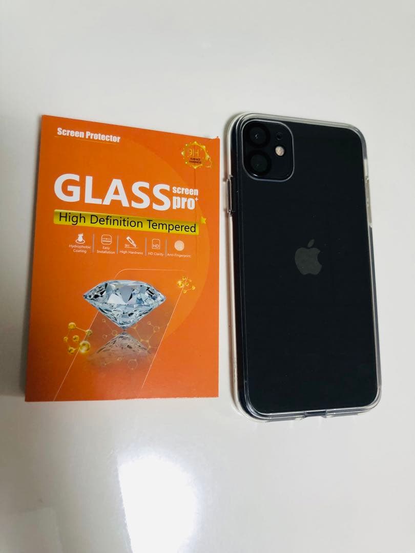 iPhone 11 ジャンク スマホカバー カメラフィルム付き