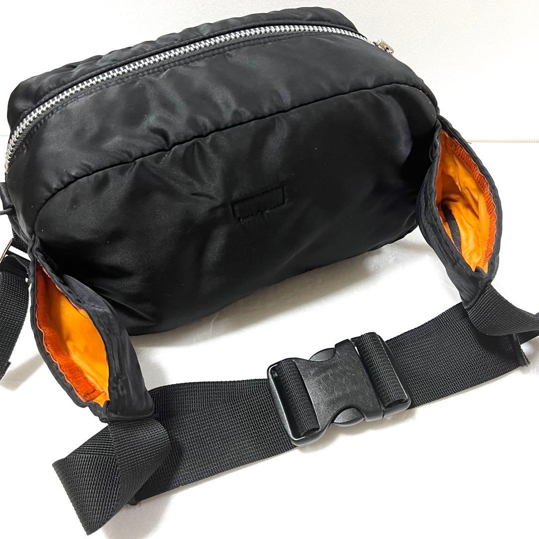 【良品】PORTER ポーター タンカー ウエストバッグ ブラック ボディバッグ