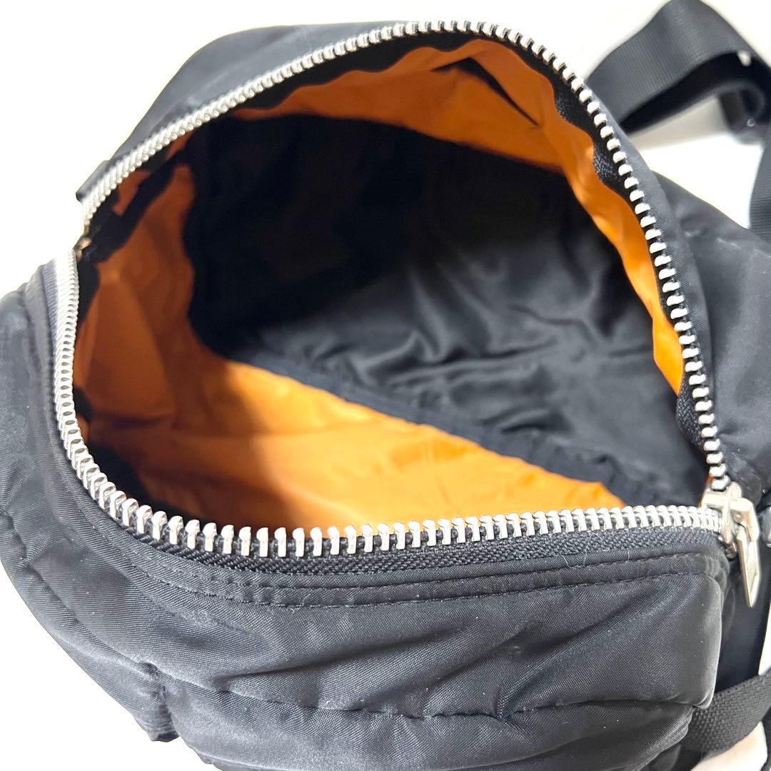 【良品】PORTER ポーター タンカー ウエストバッグ ブラック ボディバッグ