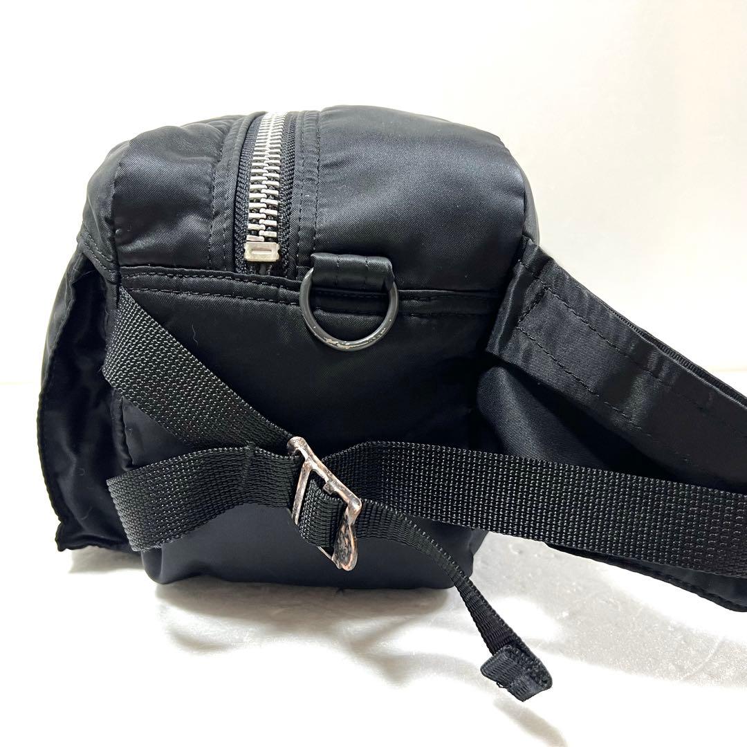 【良品】PORTER ポーター タンカー ウエストバッグ ブラック ボディバッグ