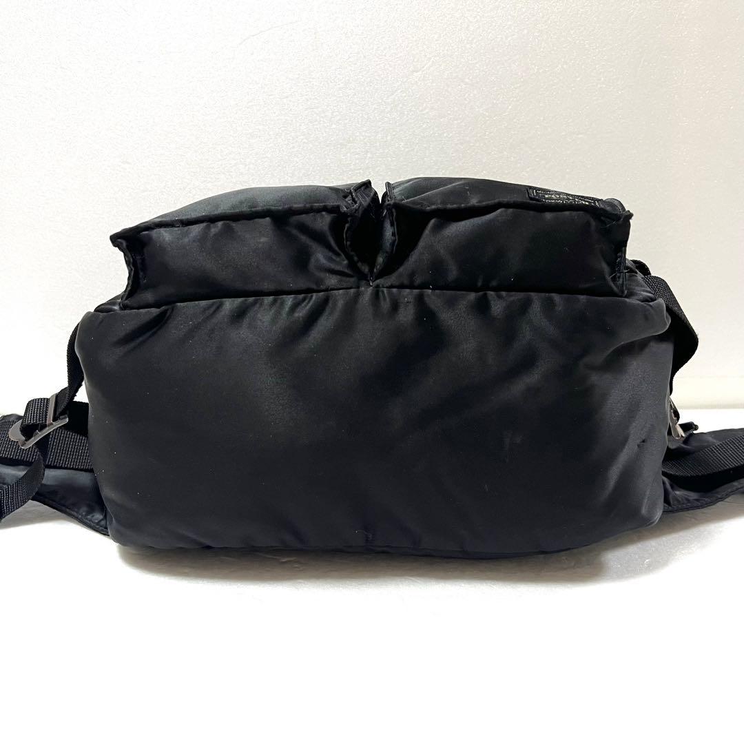 【良品】PORTER ポーター タンカー ウエストバッグ ブラック ボディバッグ
