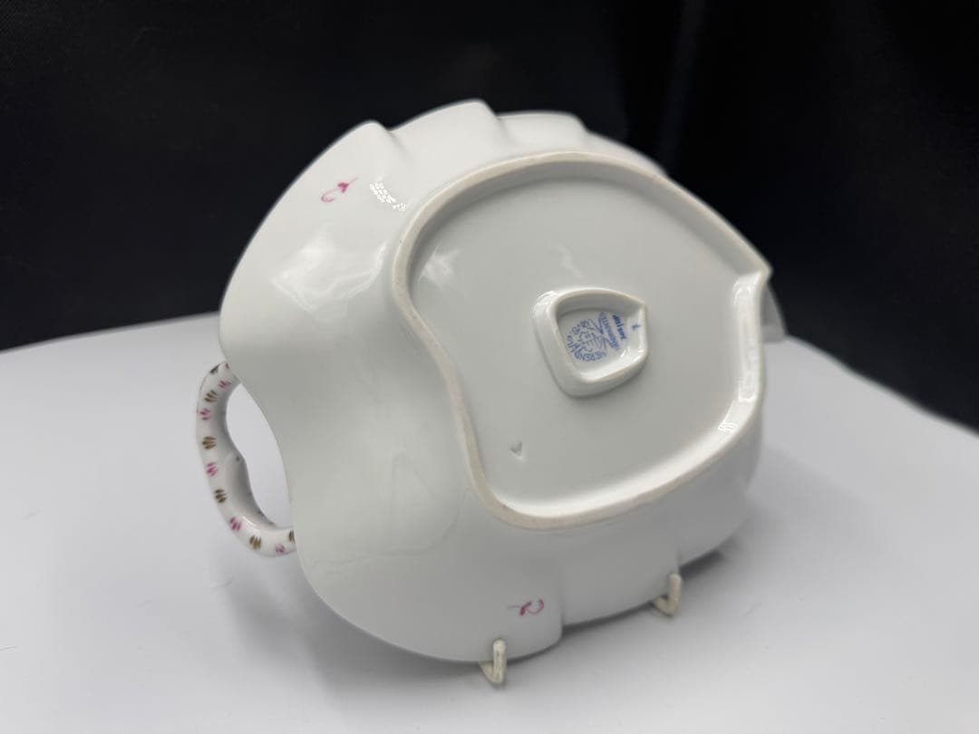 ヴィンテージ ハンガリー　ヘレンド。 アポニーのピンク　リーフディッシュ