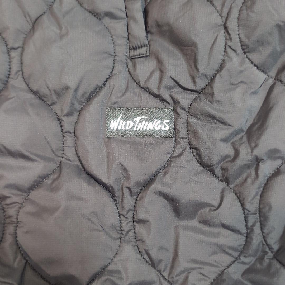 【新品未使用】WILD THINGS ブラック キルティング防寒ケープ