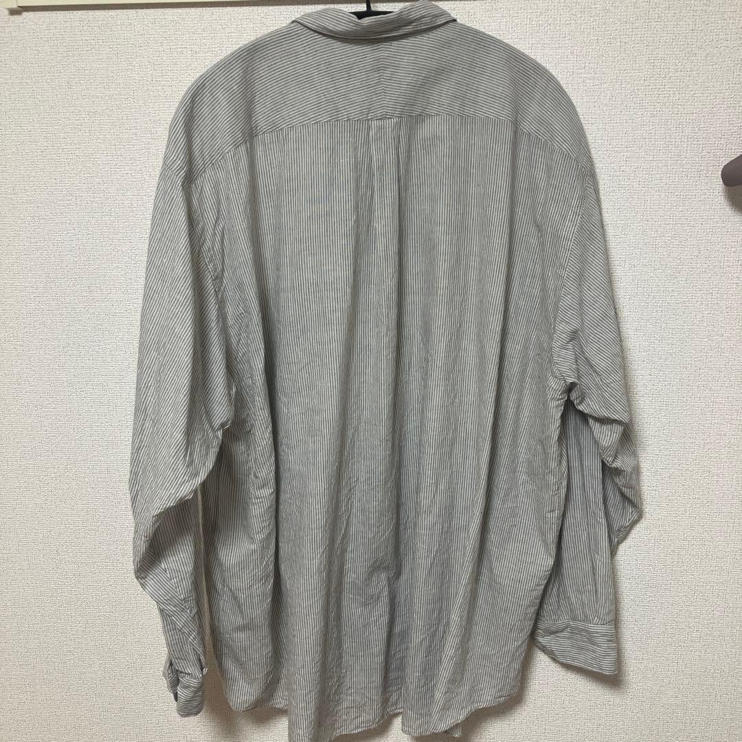 comoli 24SS/KHADIコットン ストライプシャツ