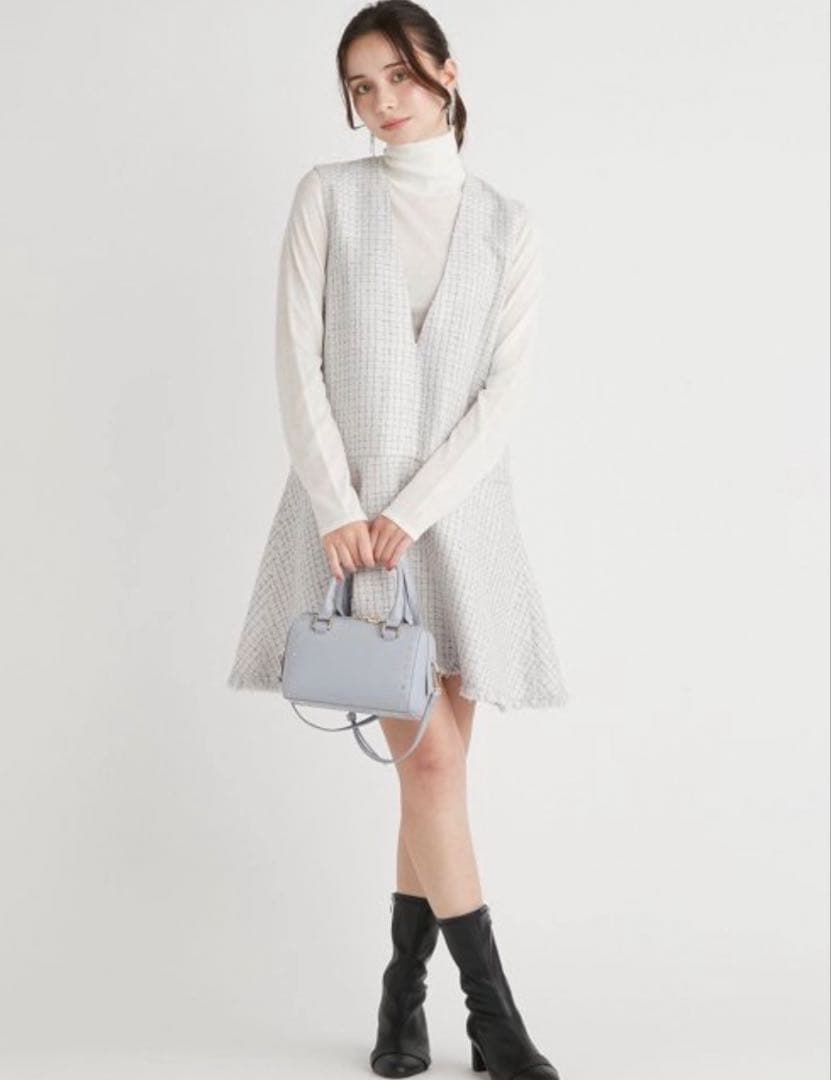 CELFORD セルフォード バリエーションAラインツイードワンピース　36