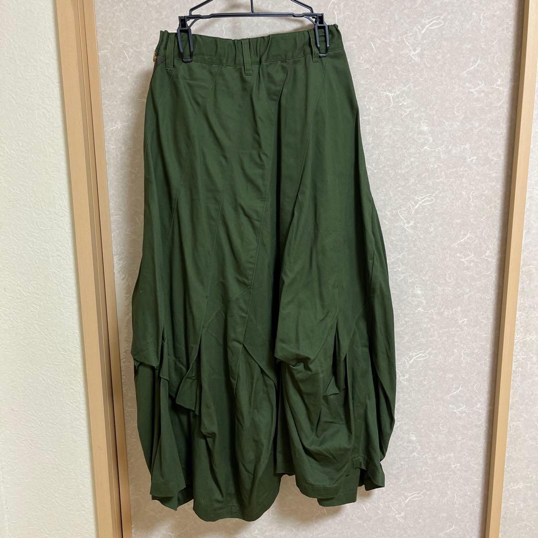 ＊B子＊ 美品 メルシーボークー ロンふわスカ スカート カーキ