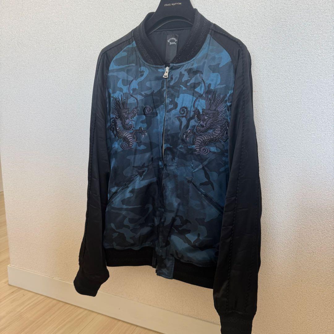 氷室京介PERSONAL JESUS 迷彩ドラゴン刺繍スカジャン L