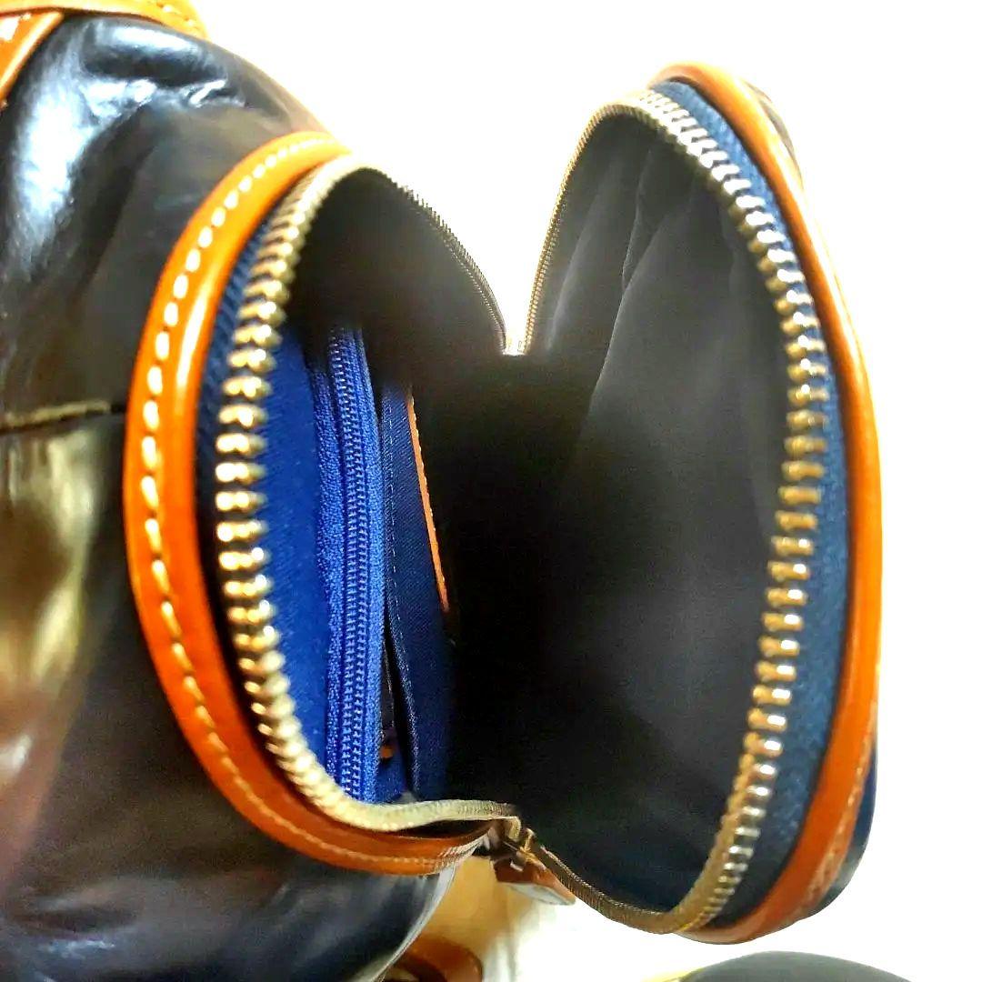 限定色CiaoチャオITALYレザーキーファノイ　ネイビー ボディバッグ未使用