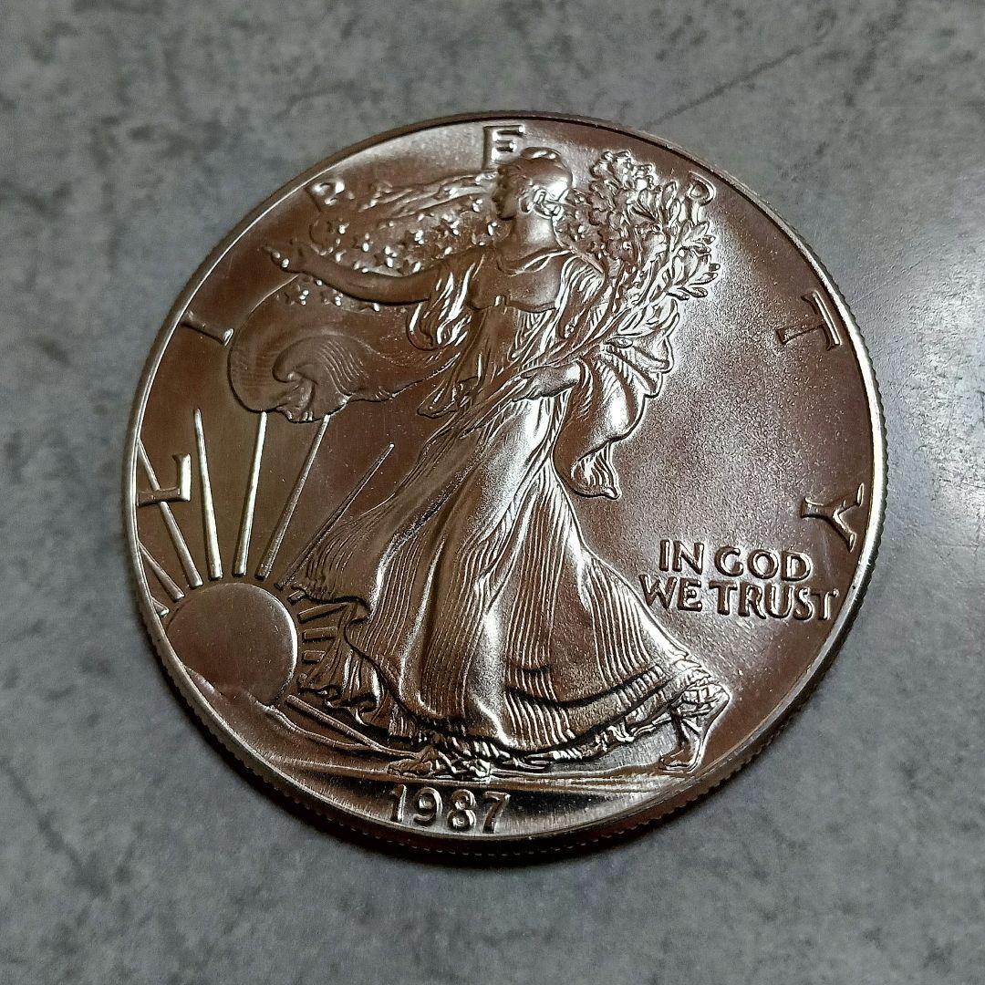 ラ*ム様 イーグル銀貨ウォーキングリバティ1オンス銀貨