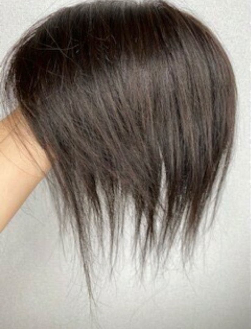 スーパーワイドヘアピース高級人毛100%リアル頭皮二重引き抜き総手植えヘアピース