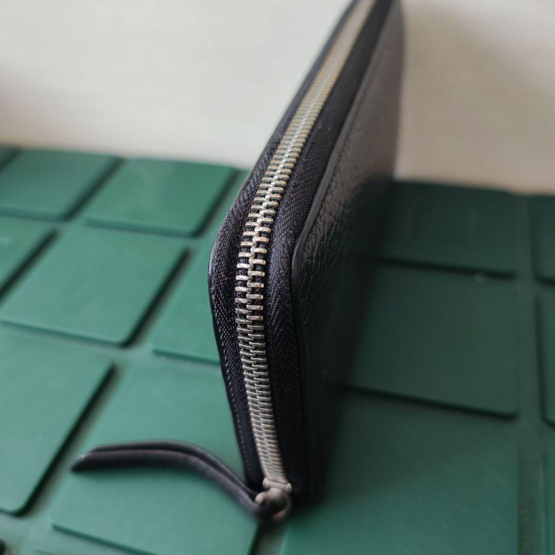 Maison Margielaシボ革ロングウォレット