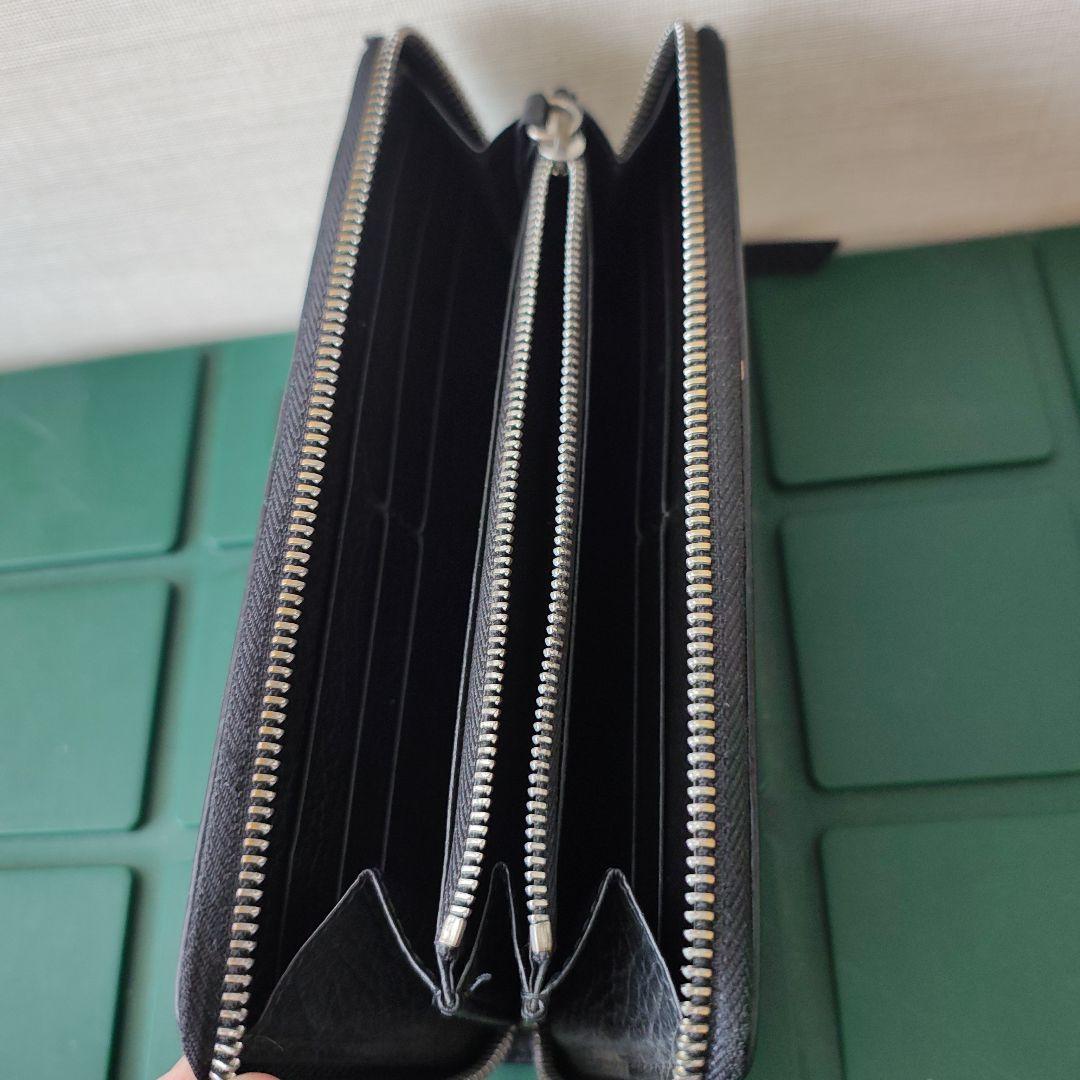 Maison Margielaシボ革ロングウォレット