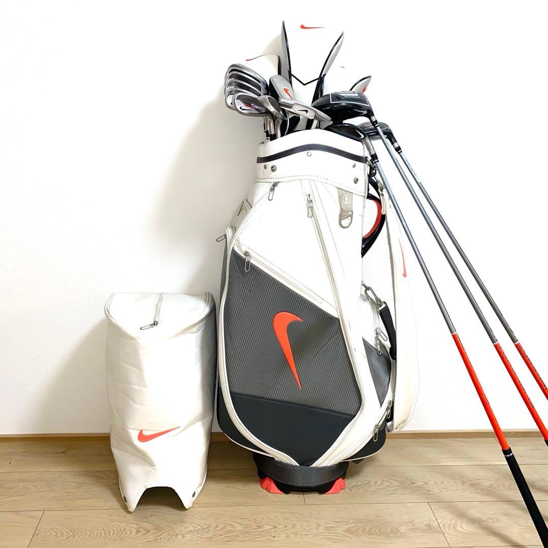 NIKEナイキ ゴルフクラブ 本格フルセット☆初心者 男性右利きキャディバッグ付