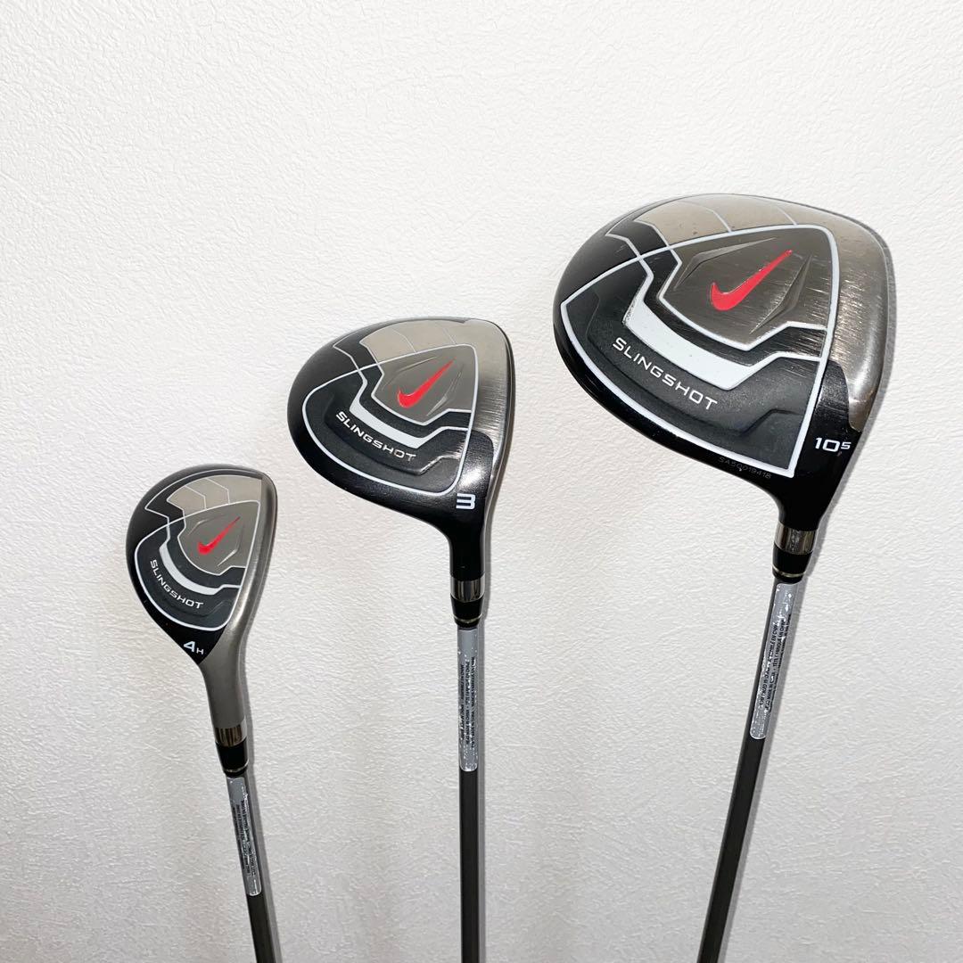 NIKEナイキ ゴルフクラブ 本格フルセット☆初心者 男性右利きキャディバッグ付