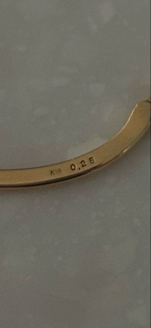 k18ダイヤピアス 片耳