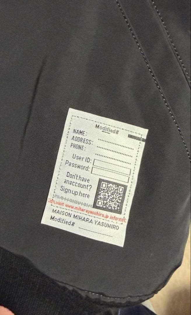 MIHARA YASUHIRO リバーシブルジャケット 46